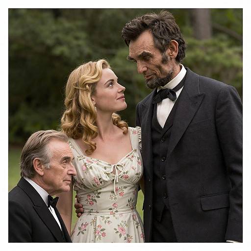 Abraham Lincoln Movie Poster with Gregory Peck and Blonde Woman