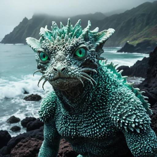 Hyper-Realistic Anthropomorphic Coral Sea Creature