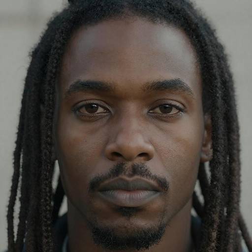 Close-Up Portrait of a Black Man