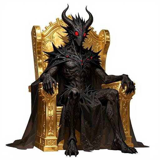 The Demon Ogier on Golden Throne