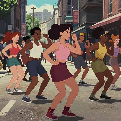 Diverse Street Dance in Traditional Animation