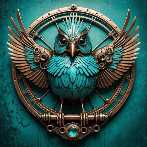 Captivating 3D Steampunk Bird Design Captivating 3D Steampunk Bird Design