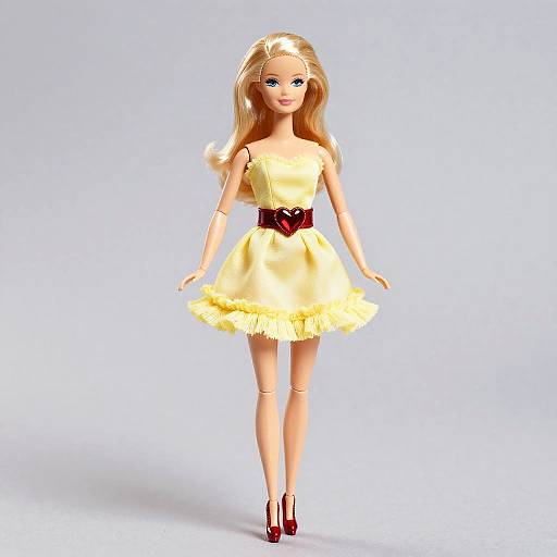 Barbie in Yellow Micro Miniskirt