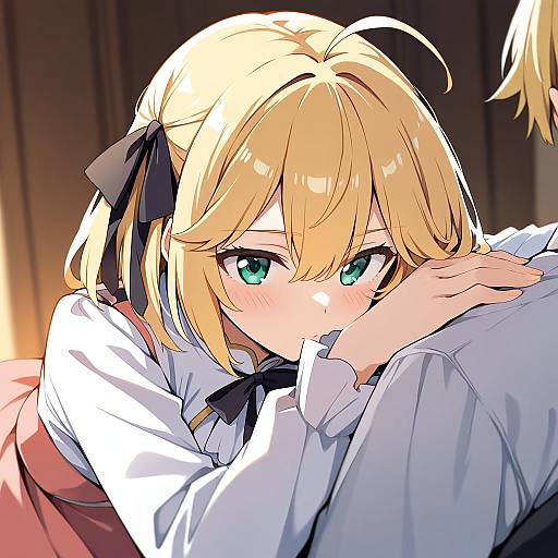 Illustration of Anisphia wynn palettia, tensei oujo to tensai reijou no mahou kakumei in the style of Kamukamu (ars)