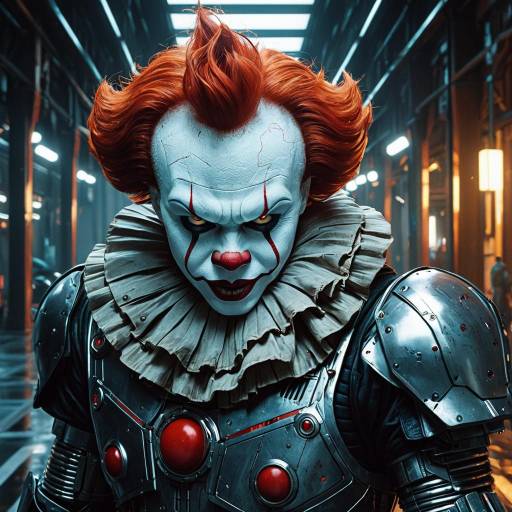 VFX Portrait of Pennywise as Terminator