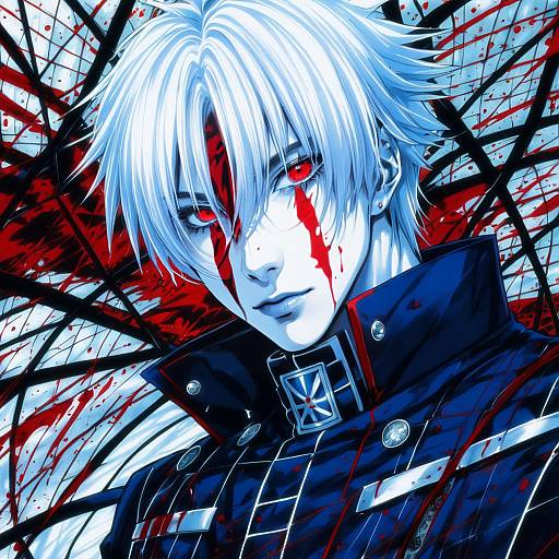 Illustration of Allen walker, d.gray-man in the style of Fujishima shinnosuke