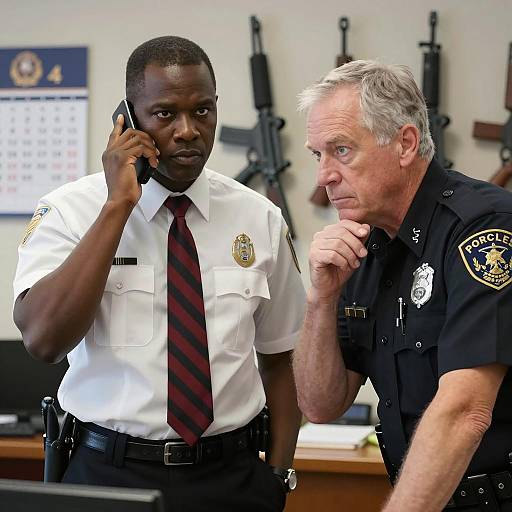 Intense Office Meeting Between Two Men