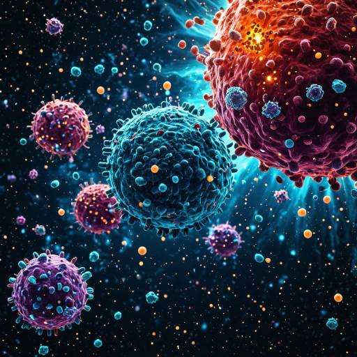 Cinematic Space Battle: NK Cells vs Tumor Cells