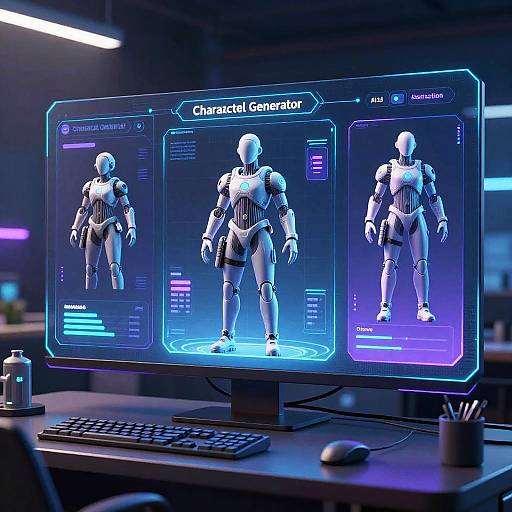 AI 3D Character Generator Interface