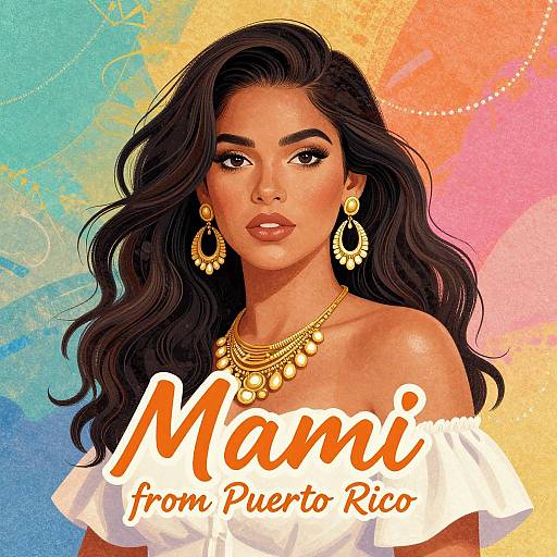 Vibrant Portrait of Mami Puerto Rico