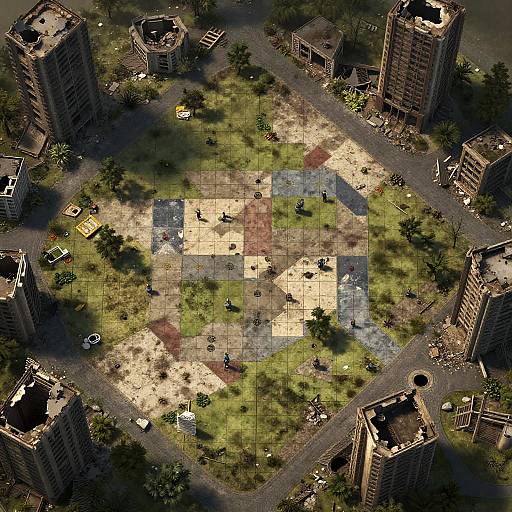 Post-Apocalyptic Urban Ruin Battle Maps
