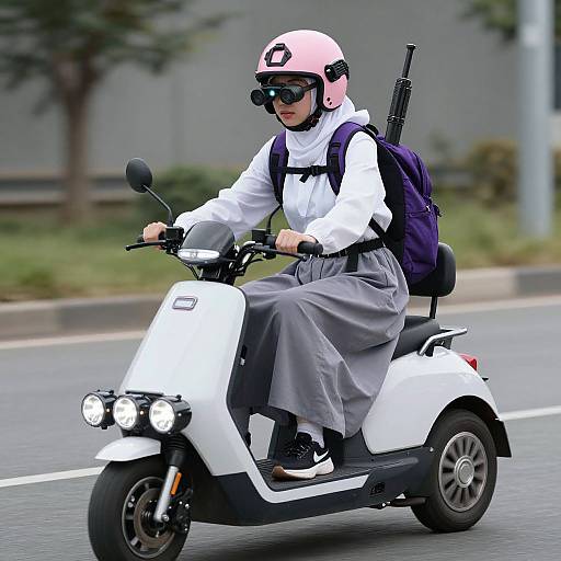 Cyber Scooter Hijab SWAT Rider