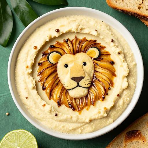 Jungle Lion Party with Hummus