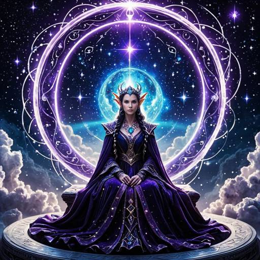 Majestic Elf Queen on Cosmic Orb Majestic Elf Queen on Cosmic Orb