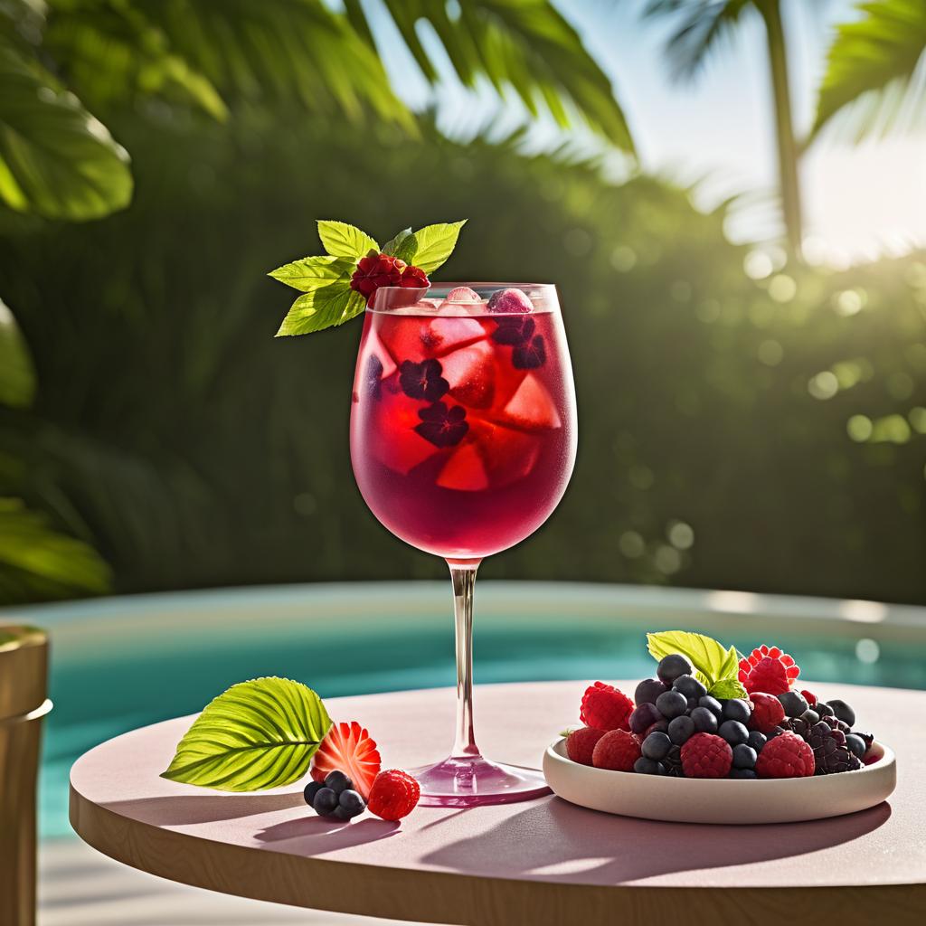 Artful Berry Hibiscus Spritz Cocktail