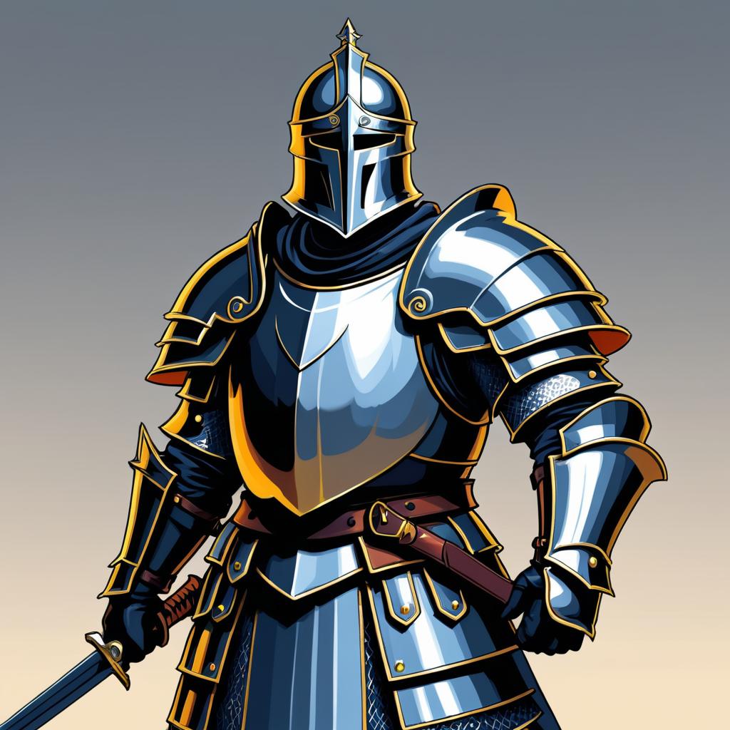 Epic Knight Character Design by Bonehaus