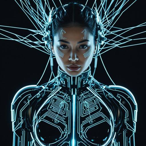 Cybernetic Futuristic Female Portrait