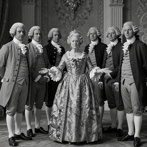 Regal 18th Century Court Scene