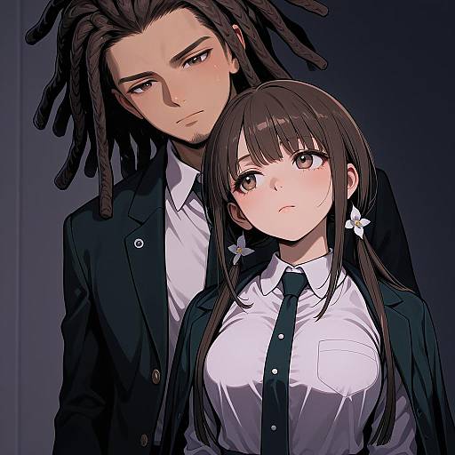Illustration of Hagakure yasuhiro, danganronpa (series) in the style of Ukokkei