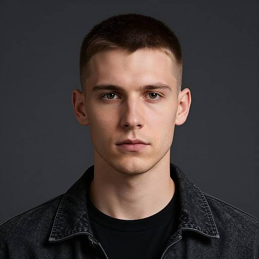 Edgar Cut Portrait of Fit European Man