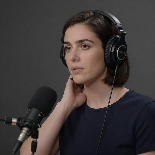 Portrait of a Woman with Headphones