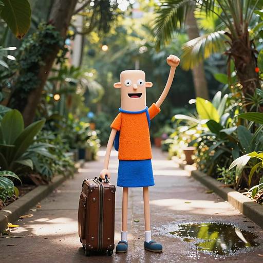 Phineas and Ferb Baljeet in Botanical Garden