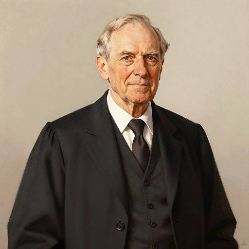 Wry Scholarly Professor Political Portrait