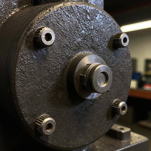 Close-Up Rugged Industrial Machinery