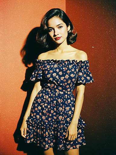 Casual Summer Woman in Floral Dress