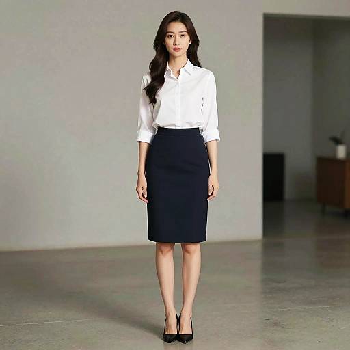 Elegant Solo Model in Stunning Attire