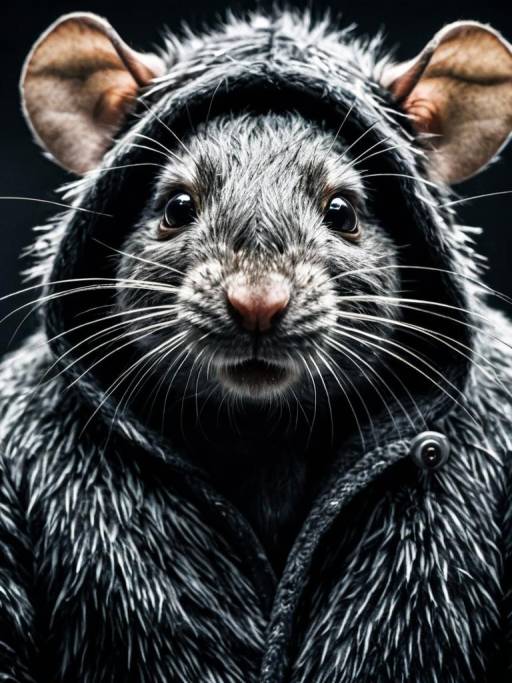 Photorealistic Rat Costume Close-Up