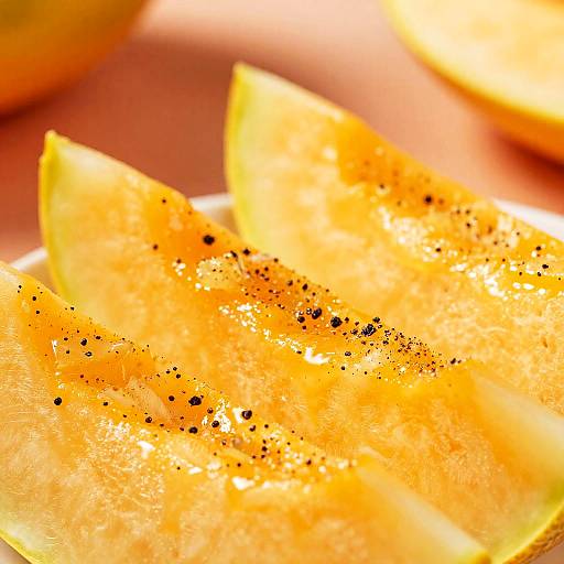 Vibrant Close-Up of Spiced Orange Slices