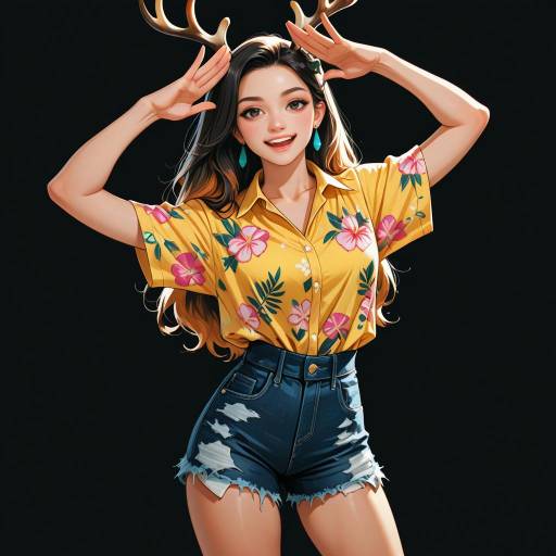 Victorious Cowboy Stag Character Design Victorious Cowboy Stag Character Design