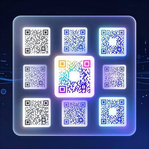 Stylized AI QR Code Generator Interface