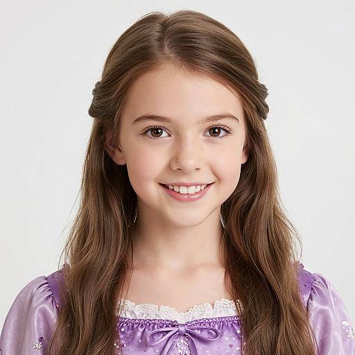 Rapunzel Brown Hair Close-Up