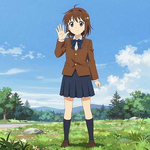 Ultimate Cute Schoolgirl in Park