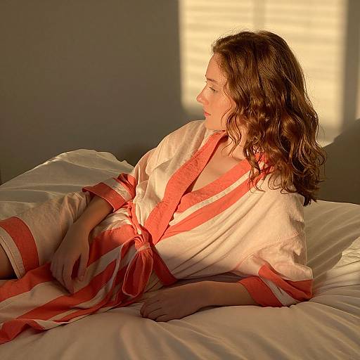 Cozy Bedroom Golden Hour Glow