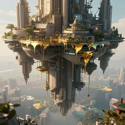 Floating City with Time as Water