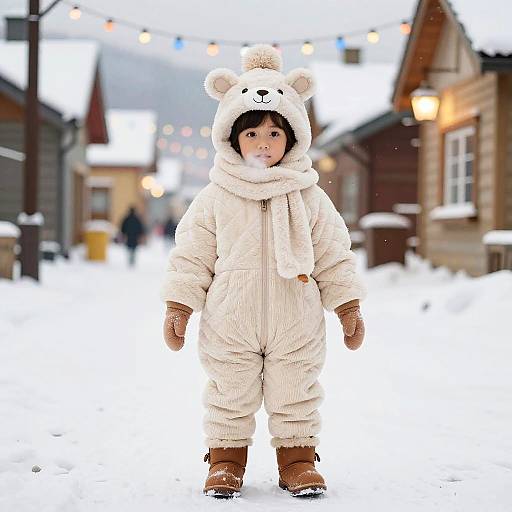 Whimsical Winter Child Fashion