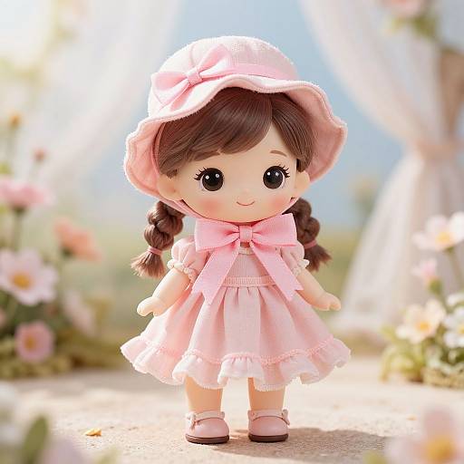 Whimsical Pastel Fairy-Tale Doll