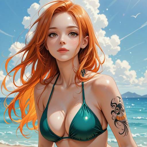 Sanji in a Summer Swimsuit Scene