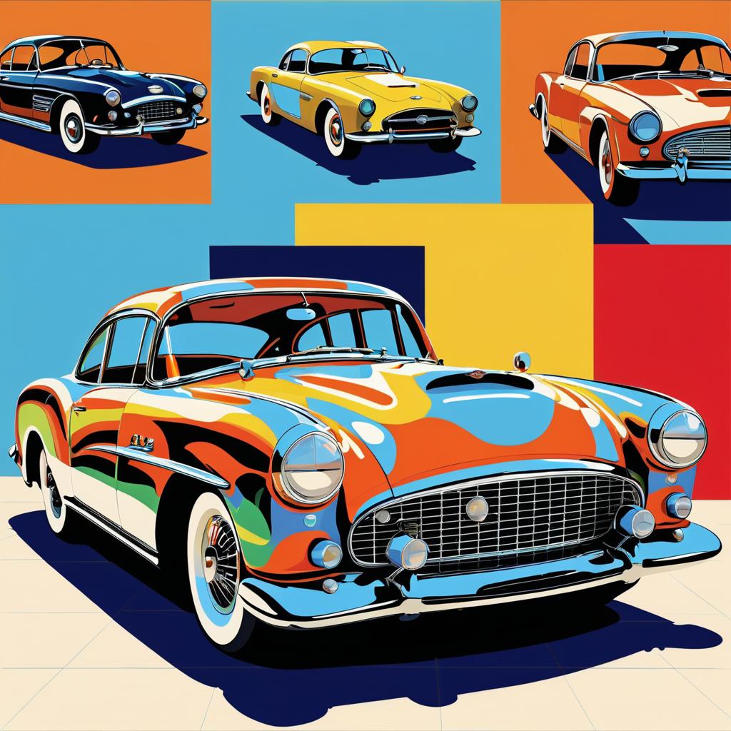 Vintage Car Inspired Pop Art Creations