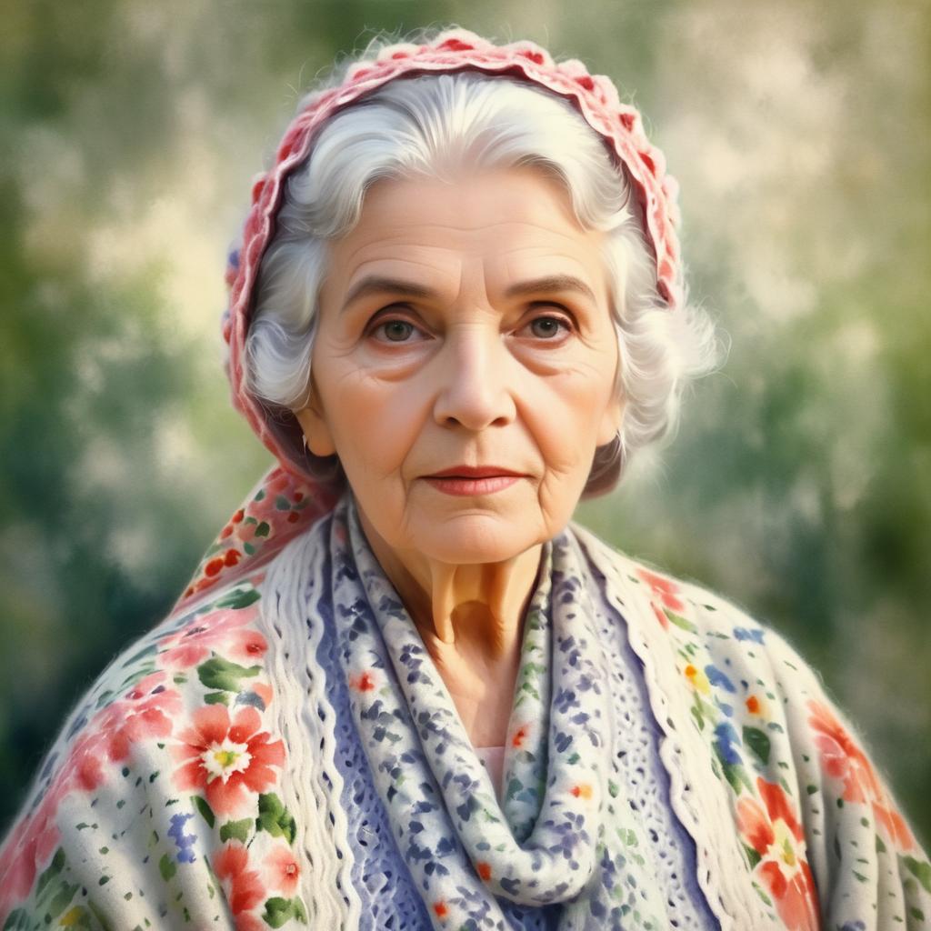 Romantic Portrait of a Grandmother