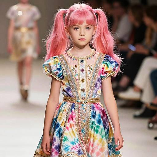 Realistic Photo of Child in Glam Fashion