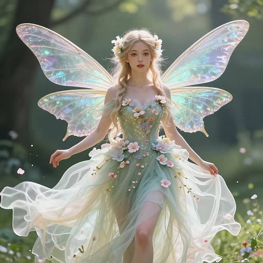 Whimsical Fairy Queen Portrait