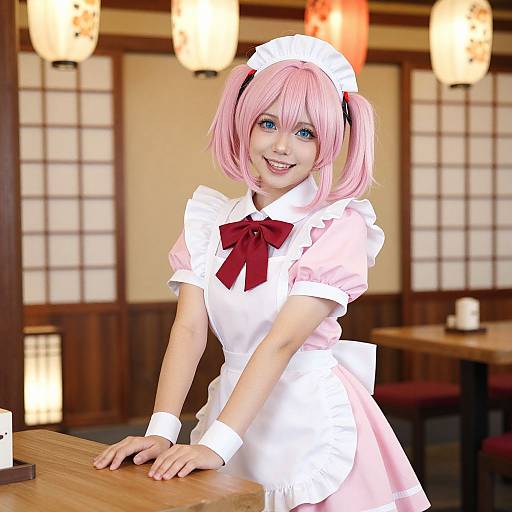 Cheerful Robot Maid Cosplay