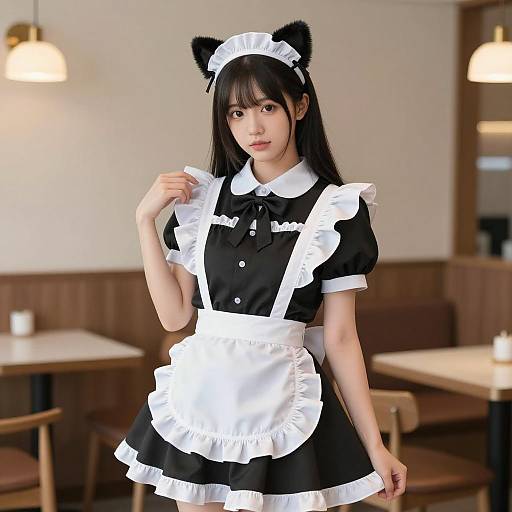 Modern Classic Maid Fashion Portrait