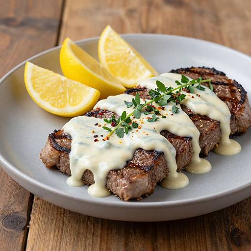 Grilled Steak with Horseradish Sauce
