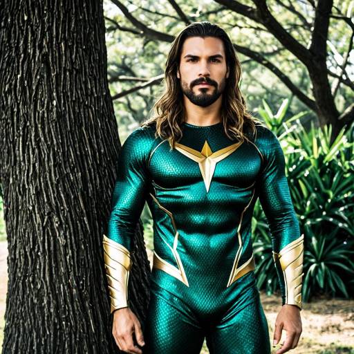 Aquaman-Inspired Male Character Portrait