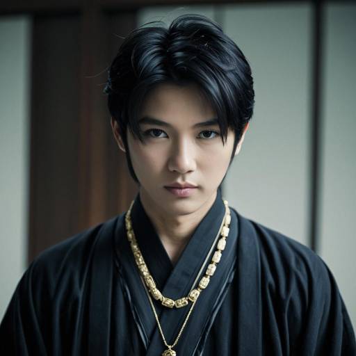 Realistic Male Costume Portrait in Robe